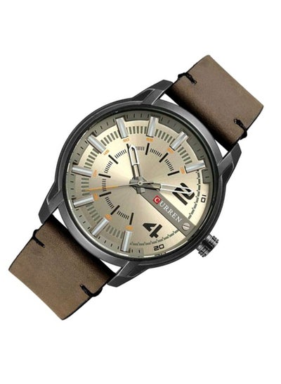 Men's Water Resistant Analog Watch 8306 - 47 mm - Brown