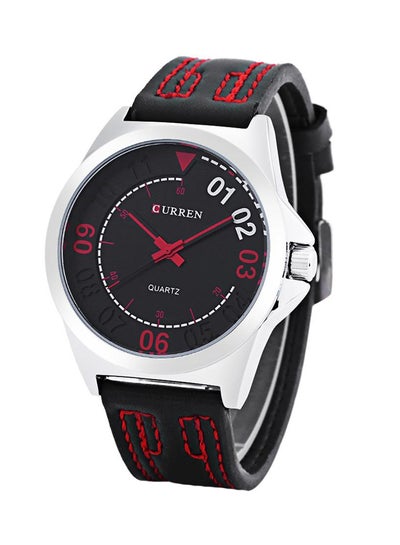 ساعة يد جلدية بعقارب WT-CU-8153-B#D3 للرجال