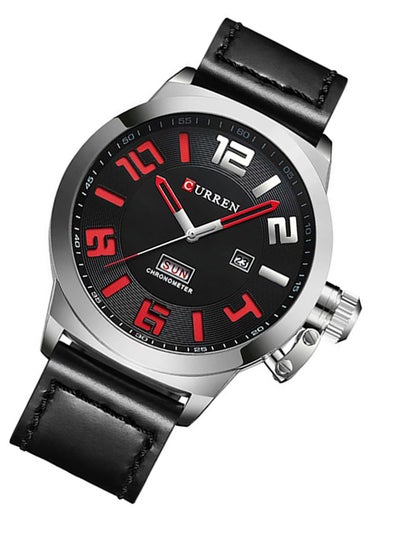 ساعة يد رجالية من خليط معدني بعرض WT-CU-8270-B - 44 ملم - أسود