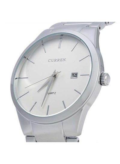 Men's Stainless Steel Water Resistant Analog Watch WT-CU-8106-SW - 40 mm - Silver
