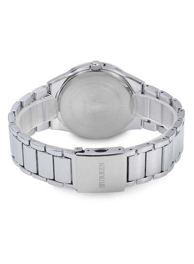 Men's Stainless Steel Water Resistant Analog Watch WT-CU-8106-SW - 40 mm - Silver