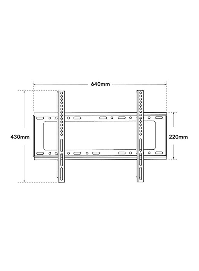 Slim TV Wall Mount for TVs 32-65 inch – Space-Saving Design, Holds TV 1.25 Inches from Wall Black