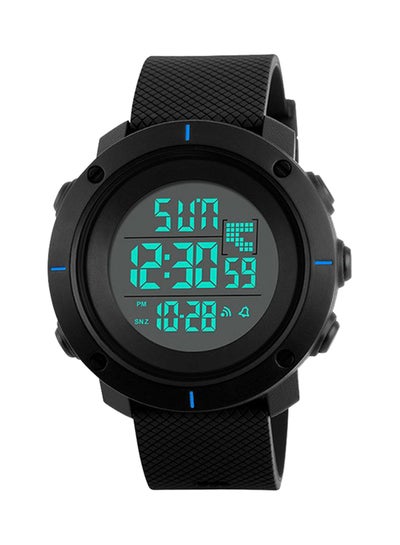 men Water Resistant Digital Watch 1213 - 52 mm - Black
