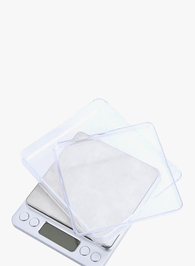 Digital Kitchen Scale Silver 7.2x12x2centimeter
