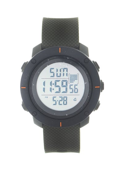 men Water Resistant Digital Watch 1213 - 52 mm - Olive