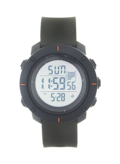 men Water Resistant Digital Watch 1213 - 52 mm - Olive