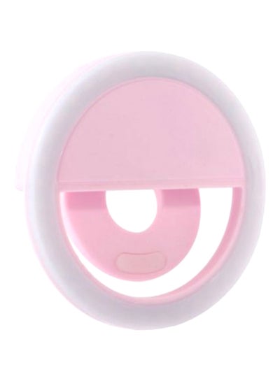 Led Ring Selfie Light For Smartphone Pink/White
