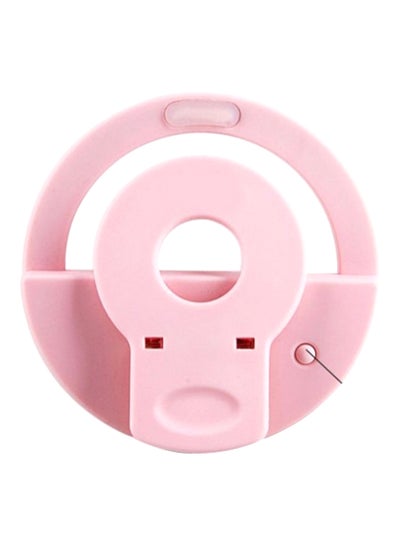 Led Ring Selfie Light For Smartphone Pink/White