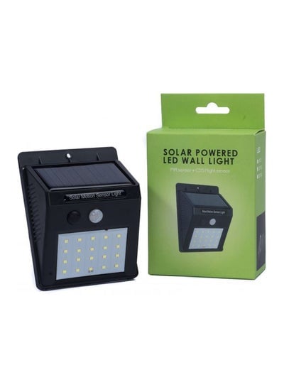 Solar Motion Sensor Wall Light Black/White