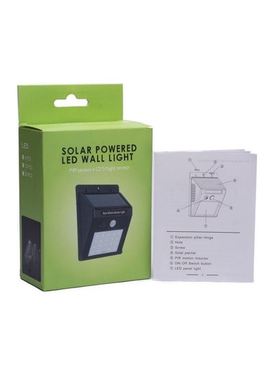 Solar Motion Sensor Wall Light Black/White
