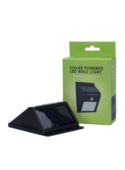 Solar Motion Sensor Wall Light Black/White