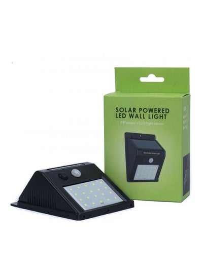 Solar Motion Sensor Wall Light Black/White