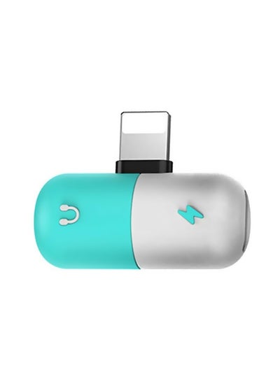 Lightning Splitter Adapter For Apple iPhone 7/iPhone 8/iPhone 8 Plus/iPhone X/Apple iPod/Apple iPad White/Green/Silver
