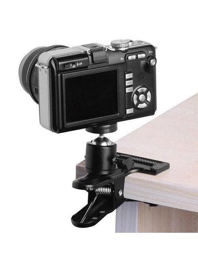 Tripod Camera Clip Clamp Flash Reflector Holder Mount Black