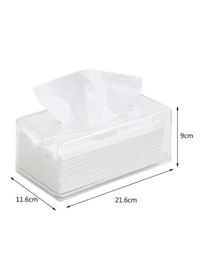 Acrylic Tissue Box Clear 11.6x21.6x9centimeter