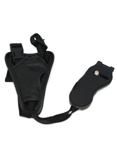 Leather Camera Grip Hand Strap Black
