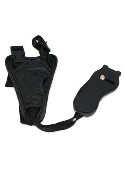 Leather Camera Grip Hand Strap Black