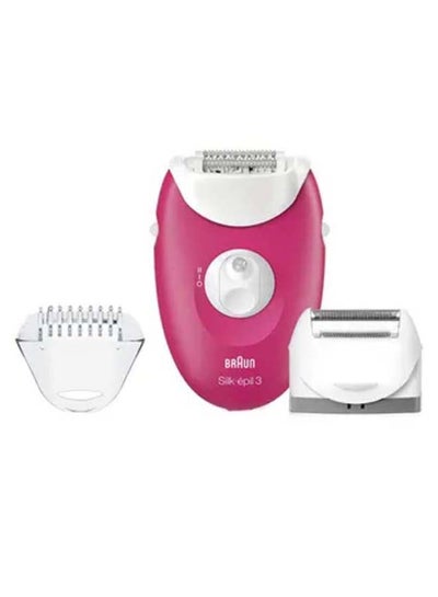 Silk-Epil 3 Cordless Epilator Pink/White L