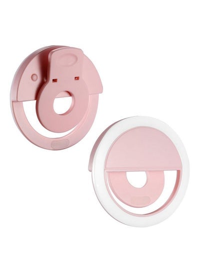 LED Ring Selfie Light For Enhancing Photography Pink