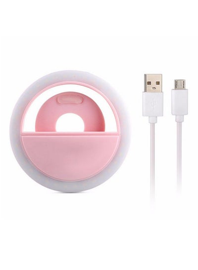 LED Ring Selfie Light For Enhancing Photography Pink