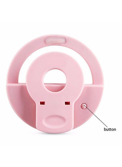 LED Ring Selfie Light For Enhancing Photography Pink