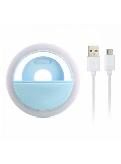 Rechargeable Selfie Light Ring Blue