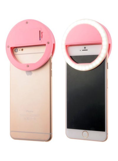 Clip-On Selfie Ring Light Pink