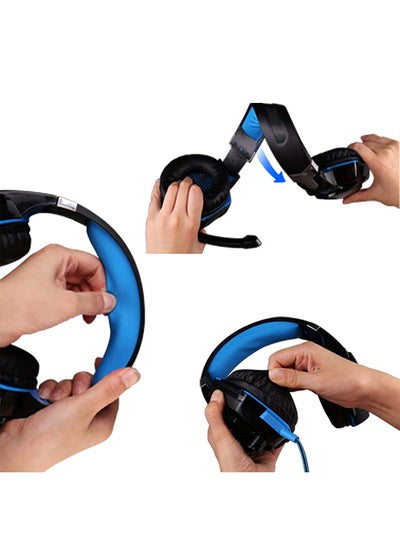 سماعة رأس سلكية للألعاب ستيريو فوق الأذن مزودة بميكروفون لأجهزة PS4 /PS5/XOne/XSeries/NSwitch/PC
