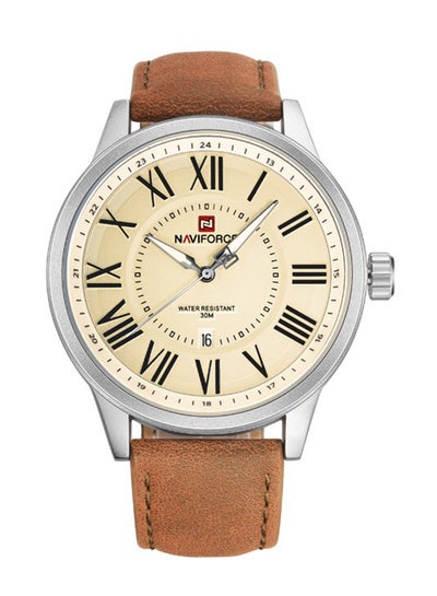 Men's Leather Analog Watch NF9126sybn