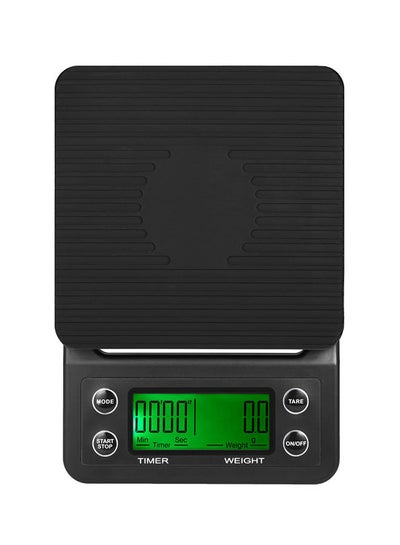 LCD Display Coffee Drip Scale Black