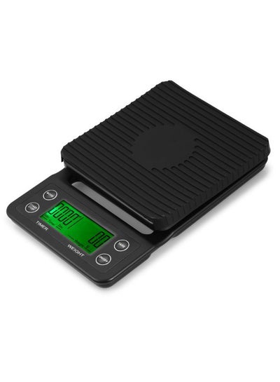 LCD Display Coffee Drip Scale Black