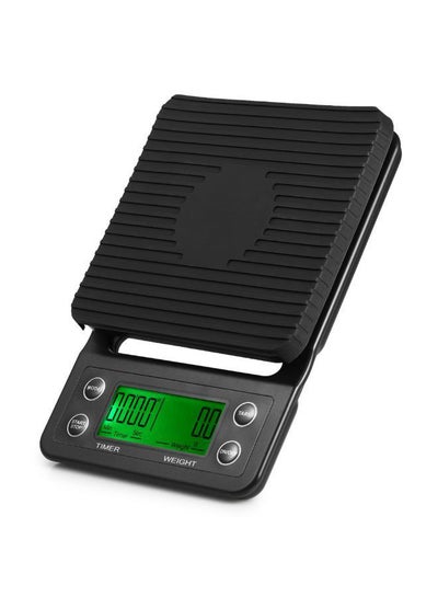 LCD Display Coffee Drip Scale Black