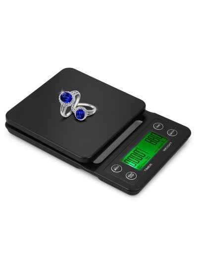 LCD Display Coffee Drip Scale Black