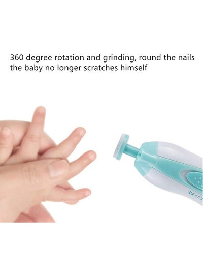 Electric Nail File Trimmer With Vibration Motor and Different Grinding and Polishing Heads for Newborn- 7 pieces