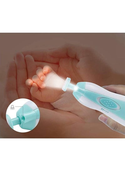 Electric Nail File Trimmer With Vibration Motor and Different Grinding and Polishing Heads for Newborn- 7 pieces