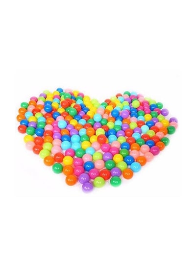 100-Piece Smooth Edges And Germ Free Design Vibrant Colors Pool Ball Set 7x7x7cm