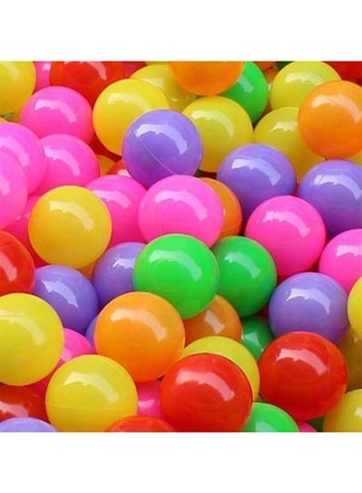 100-Piece Smooth Edges And Germ Free Design Vibrant Colors Pool Ball Set 7x7x7cm