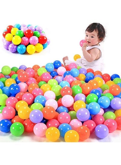 100-Piece Smooth Edges And Germ Free Design Vibrant Colors Pool Ball Set 7x7x7cm