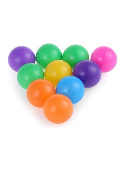 100-Piece Smooth Edges And Germ Free Design Vibrant Colors Pool Ball Set 7x7x7cm