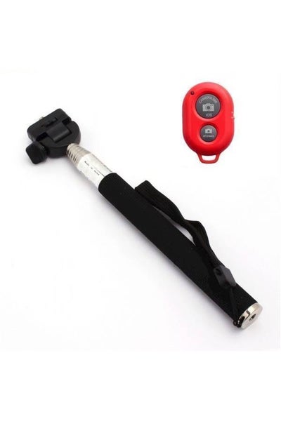 Wireless Extendable Monopod Black/Red/Grey