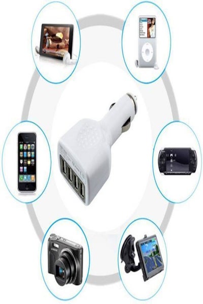 محول USB 4 منفذ ولاعة السجائر في السيارة