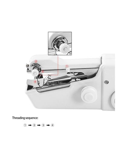 Handheld Sewing Machine White 21x7x3.5centimeter 153151 White
