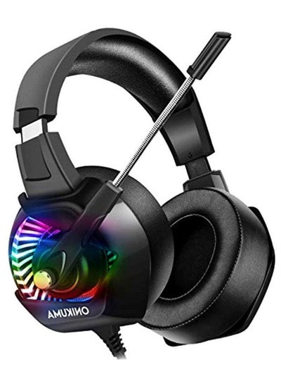 سماعة رأس ستيريو للألعاب مع ميكروفون لأجهزة PS4/PS5/XOne/XSeries/NSwitch/PC - سلكية