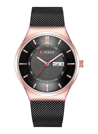 men Stainless Steel Band Analog Wrist Watch