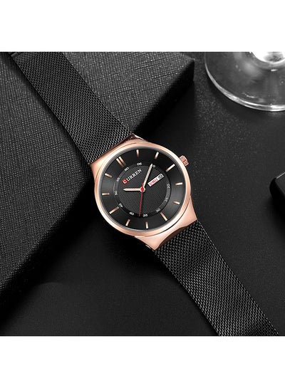 men Stainless Steel Band Analog Wrist Watch
