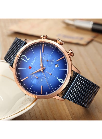 men Stainless Steel Band Chronograph Wrist Watch