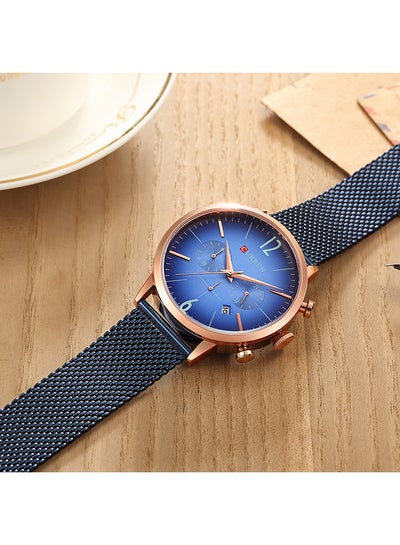 men Stainless Steel Band Chronograph Wrist Watch