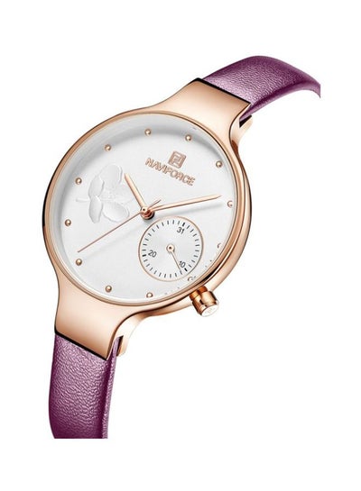 Women's Leather Analog Watch Nf5001