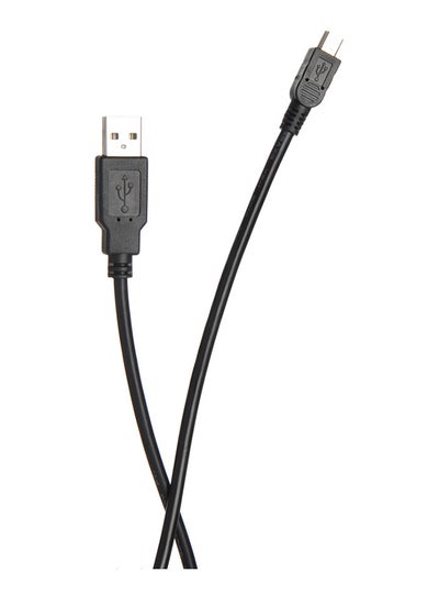 كابل USB بطول 1 متر/3 قدم لشاحن وحدة تحكم بلاي ستيشن 3، أسود