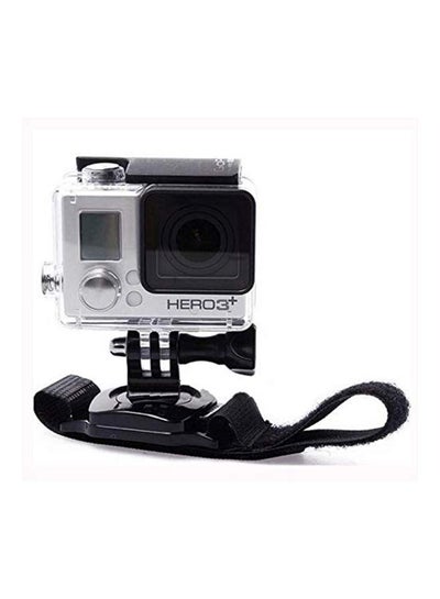 حزام معصم فيلكرو مرن لكاميرا GoPro Hero 6/5/4/3 Plus/3/2/1 أسود